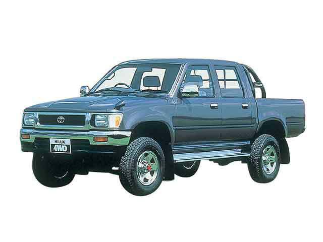 トヨタ ハイラックス 2 8 Ssr X ダブルキャブ ロングボディ ディーゼル 4wd 5mt 定員 5人 1991年08月 1993年07月 実燃費 17 21km L グレード詳細 E燃費からの中古車検索 E燃費中古車