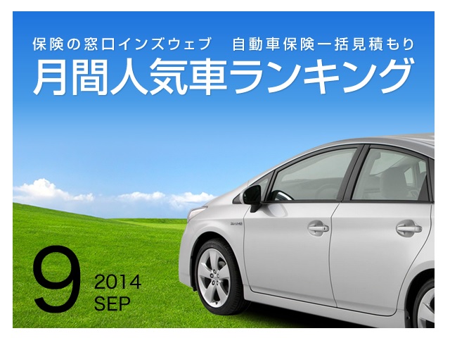 14年9月の人気車ランキング 年代別に人気のあるクルマtop5を発表 自動車業界ニュース 日刊カーセンサー